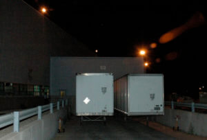 Nighttime loading dock visibility